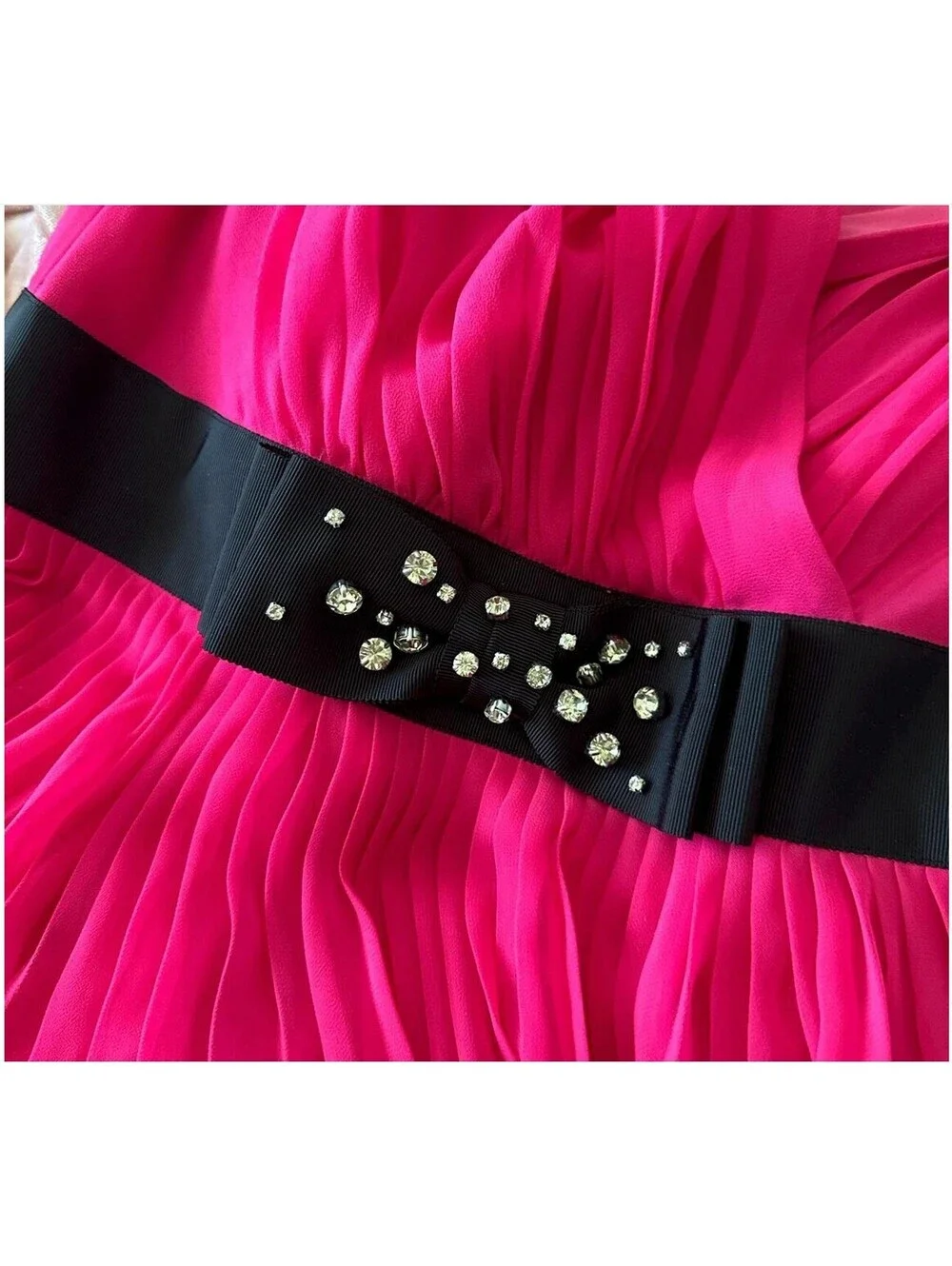 Kate Spade New York Pink Pleated Midi Dress Size 2